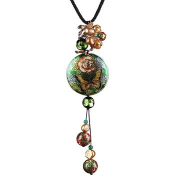 Asain Style Long Pendant Round Necklaces Pendants For Women Simple Design Necklace Stylish Glaze Pearl Jewelry Party Gift
Asain Style Long Pendant Round Necklaces Pendants For Women Simple Design Necklace Stylish Glaze Pearl Jewelry Party Gift