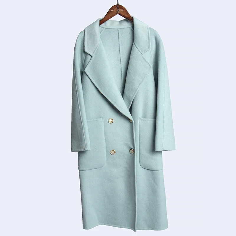 Wool coat winter women oversize 2019 autumn new fashion long coat desigual British style double-breasted coat 
Wool coat winter women oversize 2019 autumn new fashion long coat desigual British style double-breasted coat