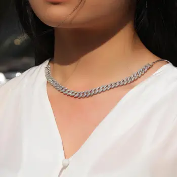 AurolaCo zircon Cuban Splicing Chain Adjustable Size Fashion Personality Necklace Suitable for Christmas or Birthday Gifts
AurolaCo zircon Cuban Splicing Chain Adjustable Size Fashion Personality Necklace Suitable for Christmas or Birthday Gifts