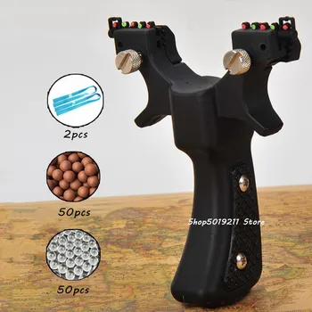Outdoor Portable Hunting Slingshot Catapult Sling Shot Shooting Aiming for Kid with Flat Rubber Band For Hunting Accessory 2019
Outdoor Portable Hunting Slingshot Catapult Sling Shot Shooting Aiming for Kid with Flat Rubber Band For Hunting Accessory 2019