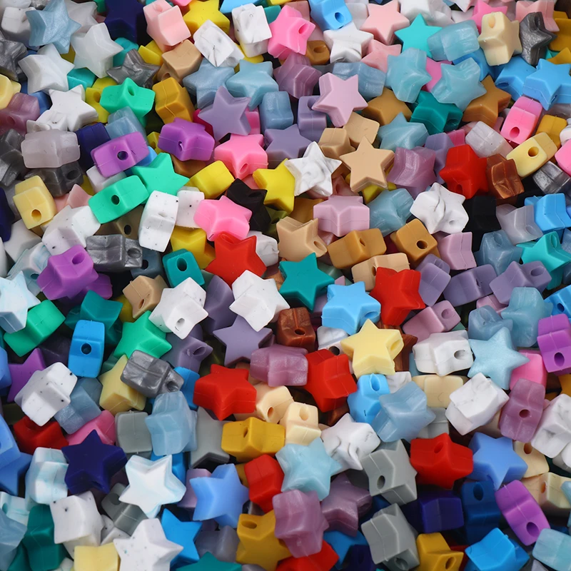 100Pcs/Lot Baby Food Grade Silicone Star Teething for Baby Pacifier Chain Chew Toy Accesories Silicone Loose Beads Teething
100Pcs/Lot Baby Food Grade Silicone Star Teething for Baby Pacifier Chain Chew Toy Accesories Silicone Loose Beads Teething