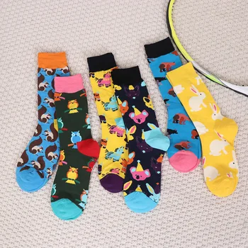 6 Pairs/lot Happy Crew Socks Unisex Funny Pattern Owl Squirrel Koala Bear Rabbit Colored Style Cotton Street Men Stockings
6 Pairs/lot Happy Crew Socks Unisex Funny Pattern Owl Squirrel Koala Bear Rabbit Colored Style Cotton Street Men Stockings