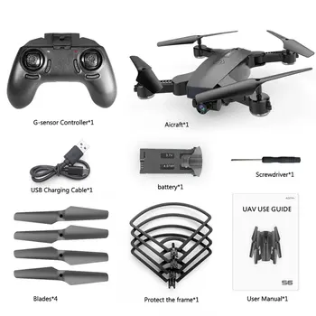 SMRC S6 720P HD WIFI Camera Quadcopter Altitude Hold Remote Control RC Quadcopter Camera Optical Flow Positioning Drone Aircraft
SMRC S6 720P HD WIFI Camera Quadcopter Altitude Hold Remote Control RC Quadcopter Camera Optical Flow Positioning Drone Aircraft
