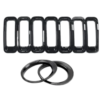 9Pcs Front Grill Mesh Grille Insert Kit + Light Lamp Cover Trim for 2011-2016 Jeep Patriot
9Pcs Front Grill Mesh Grille Insert Kit + Light Lamp Cover Trim for 2011-2016 Jeep Patriot