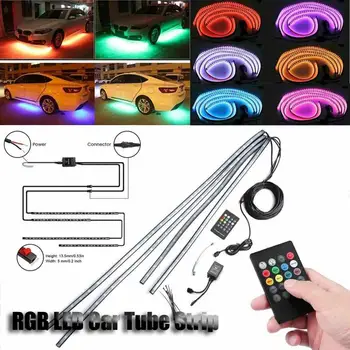 4pcs Multi-Color LED Strip lamp Under Car Tube Underglow Underbody System Flexible Waterproof Neon Light 120/90 Kit 
4pcs Multi-Color LED Strip lamp Under Car Tube Underglow Underbody System Flexible Waterproof Neon Light 120/90 Kit