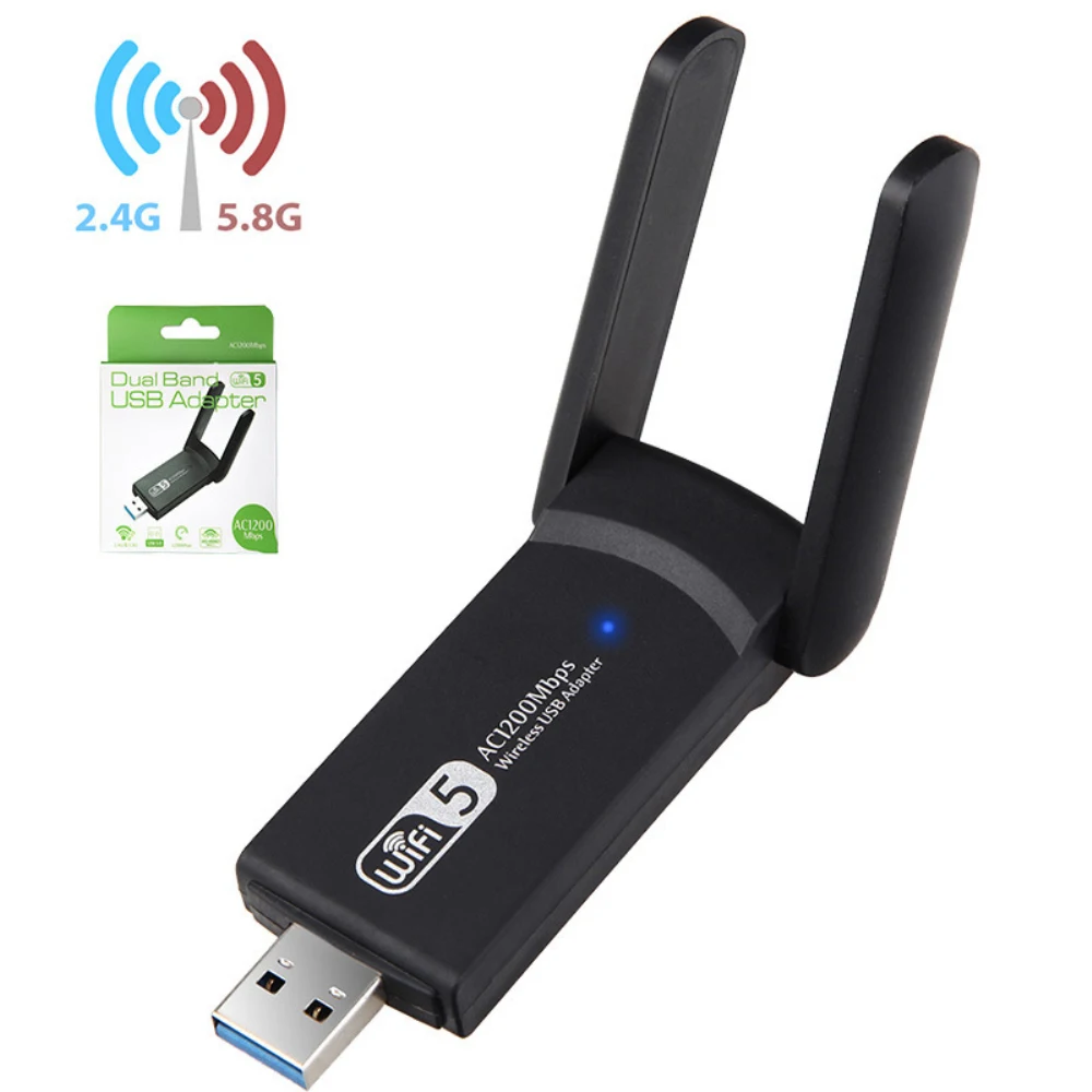 2020 USB 3.0 1200Mbps Wifi Adapter Dual Band 5GHz 2.4Ghz 802.11AC RTL8812BU Wifi Antenna Dongle Network Card For Laptop Desktop
2020 USB 3.0 1200Mbps Wifi Adapter Dual Band 5GHz 2.4Ghz 802.11AC RTL8812BU Wifi Antenna Dongle Network Card For Laptop Desktop