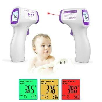 Handheld Non-Contact IR Forehead Thermometer Fast Temp Meter Gun Digital LCD Display for Baby Adult Body Temperature Measurement
Handheld Non-Contact IR Forehead Thermometer Fast Temp Meter Gun Digital LCD Display for Baby Adult Body Temperature Measurement