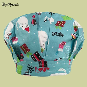 High Quality Christmas Kitten Print Chef Dust Cap Hat Cotton Cotton Pet Doctor Cap Dentist Nurse Cap Elastic Kitchen Cooking Hat
High Quality Christmas Kitten Print Chef Dust Cap Hat Cotton Cotton Pet Doctor Cap Dentist Nurse Cap Elastic Kitchen Cooking Hat