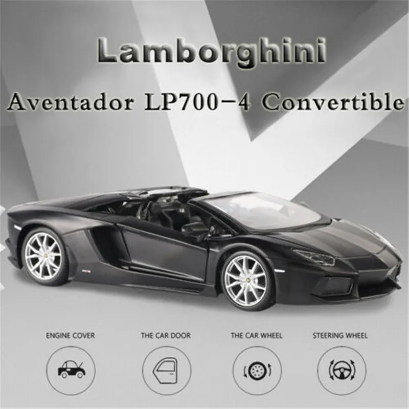1:24 Lamborghini Aventador LP 700 Convertible Metal Luxury Vehicle Diecast Pull Back Cars Model Toy Collection Xmas Gift
1:24 Lamborghini Aventador LP 700 Convertible Metal Luxury Vehicle Diecast Pull Back Cars Model Toy Collection Xmas Gift