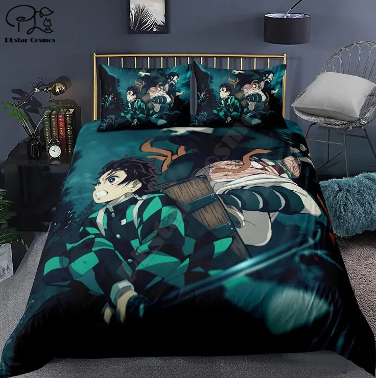 3D Demon Slayer printed Home Textiles 3D Quilt Cover 100% Polyester Bedding Set Luxury Three-Piece Pillowcase Quilt Cover
3D Demon Slayer printed Home Textiles 3D Quilt Cover 100% Polyester Bedding Set Luxury Three-Piece Pillowcase Quilt Cover