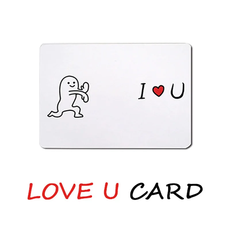 LOVE U Card by Hyde Волшебные Трюки крупным планом уличная Иллюзия мерцающий ментализм