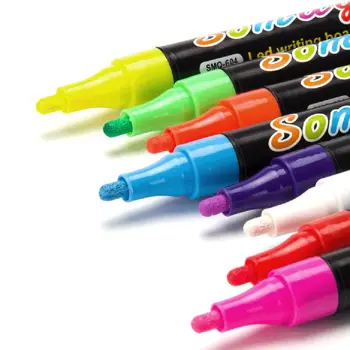 Highlighter Fluorescent Liquid Chalk Marker Neon Pen For LED Writing Board Blackboard Glass Painting Graffiti Office Supply
Highlighter Fluorescent Liquid Chalk Marker Neon Pen For LED Writing Board Blackboard Glass Painting Graffiti Office Supply