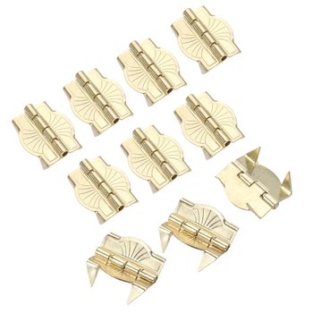 50Pcs 22*19mm Metal Cabinet Door Luggage Hinges with 4 Legs Furniture Decorative Hinges Jewelry Wooden Box Wardrobe Door Hinges 
50Pcs 22*19mm Metal Cabinet Door Luggage Hinges with 4 Legs Furniture Decorative Hinges Jewelry Wooden Box Wardrobe Door Hinges