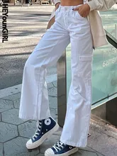 HEYounGIRL Casual White Baggy Jeans Hight Street Fashion Women Wide Leg Pant Harajuku Solid Mid Waist Denim Trousers 2022 Spring 
HEYounGIRL Casual White Baggy Jeans Hight Street Fashion Women Wide Leg Pant Harajuku Solid Mid Waist Denim Trousers 2022 Spring