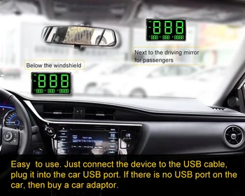 CAR Head-Up Display 4.5" Gps Hud Digital Speedometer Car Electronics With Auto Speed Alarm System Universal Car Accessories HUD
CAR Head-Up Display 4.5" Gps Hud Digital Speedometer Car Electronics With Auto Speed Alarm System Universal Car Accessories HUD