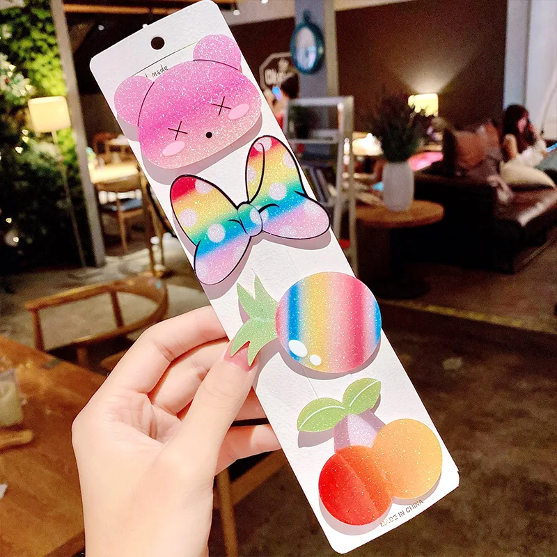1pc Fashion Girls Shining Glitter Plastic Cartoon Bear Bow Fruit Bobby Pins Cute Colorful Neon Sequins Hairpins Hair Accessories
1pc Fashion Girls Shining Glitter Plastic Cartoon Bear Bow Fruit Bobby Pins Cute Colorful Neon Sequins Hairpins Hair Accessories