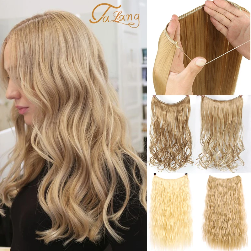 TALANG in Invisible Wire Hair Extension Synthetic 24inches Secret Fish Line Natural Silky Straight Hairpieces
TALANG in Invisible Wire Hair Extension Synthetic 24inches Secret Fish Line Natural Silky Straight Hairpieces