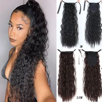 18"22"Long kinky Curly Ponytail Hairpiece Heat Resistant Synthetic Hair Tail Clip Long Drawstring Ponytail Clip Extensions
18"22"Long kinky Curly Ponytail Hairpiece Heat Resistant Synthetic Hair Tail Clip Long Drawstring Ponytail Clip Extensions