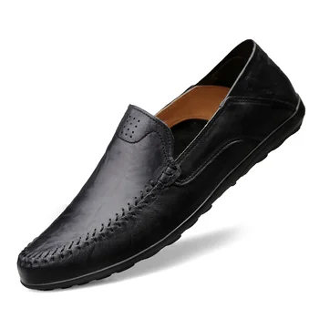Genuine Leather Men Casual Shoes Luxury Brand Mens Loafers Moccasins Breathable Slip on Black Driving Shoes Plus Size 37-47
Genuine Leather Men Casual Shoes Luxury Brand Mens Loafers Moccasins Breathable Slip on Black Driving Shoes Plus Size 37-47