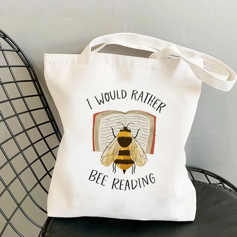 Shopper I Would Rather Bee Reading Printed Tote Bag women Harajuku shopper handbag girl Shoulder shopping bag Lady Canvas Bag
Shopper I Would Rather Bee Reading Printed Tote Bag women Harajuku shopper handbag girl Shoulder shopping bag Lady Canvas Bag