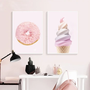 Pink Rainbow Ice Cream Nursery Wall Art Canvas Painting Cartoon Nordic Poster And Prints Wall Picture Girls Bedroom Decoration
Pink Rainbow Ice Cream Nursery Wall Art Canvas Painting Cartoon Nordic Poster And Prints Wall Picture Girls Bedroom Decoration