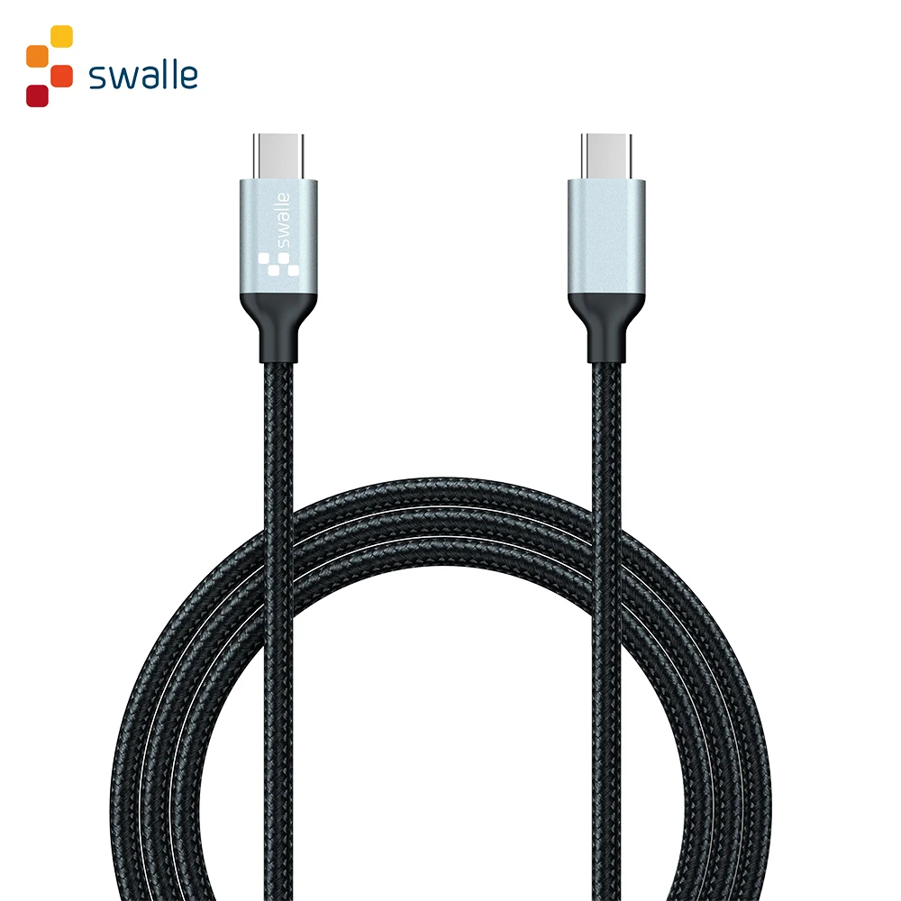 Swalle USB 3.0 Type C to USB C Cable for Samsung S9 S8 Note 9 8 PD 60W 3A Quick Charge 4.0 USB-C Fast Charger Cable for MacBook
Swalle USB 3.0 Type C to USB C Cable for Samsung S9 S8 Note 9 8 PD 60W 3A Quick Charge 4.0 USB-C Fast Charger Cable for MacBook