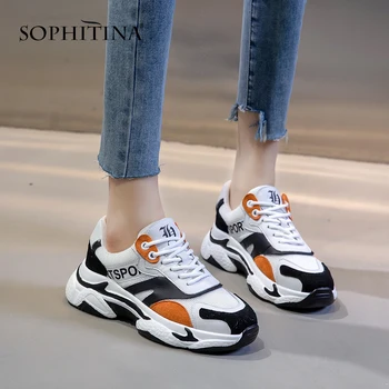 SOPHITINA Concise Sneakers Women Light Lace Up Night Run Motion Elastic Force Casual Shoes Handmade Low Top Shoes Women MO528
SOPHITINA Concise Sneakers Women Light Lace Up Night Run Motion Elastic Force Casual Shoes Handmade Low Top Shoes Women MO528