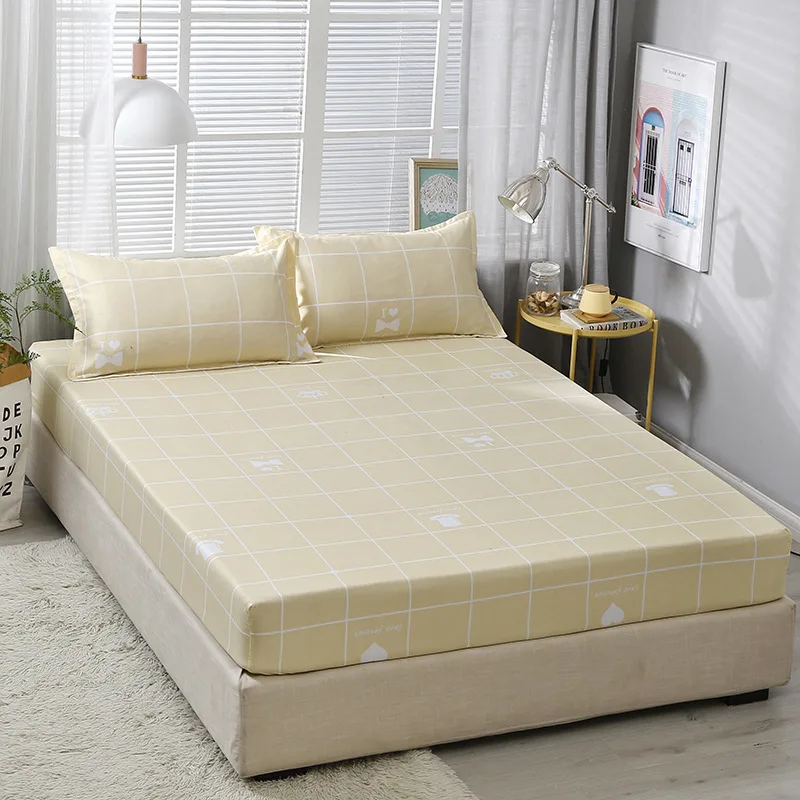 Plaid Printed Bed Sheet With Pillowcase High Quality Elastic Band Sheets Soft Polyester Fitted Sheets Printing Bed Mattress Set
Plaid Printed Bed Sheet With Pillowcase High Quality Elastic Band Sheets Soft Polyester Fitted Sheets Printing Bed Mattress Set