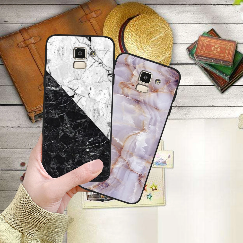 

Phone Case Marble Granite Stone Texture For Samsung Galaxy S10 case S8 S6 S7 S9 J2 J3 J5 J7 J4 J6 J8 2018 Plus Etui Coque Cover
