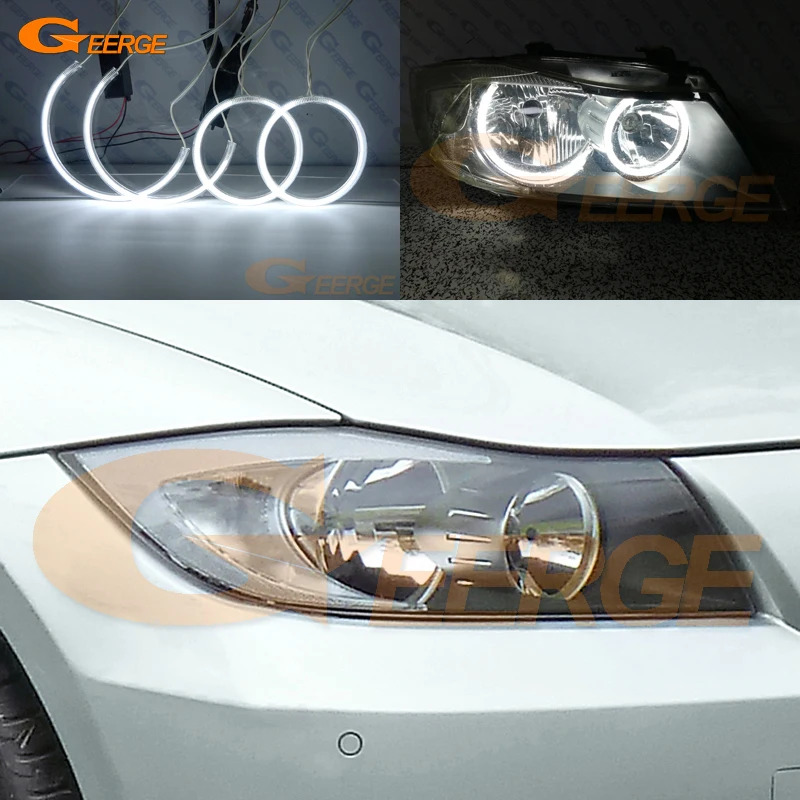 For BMW 3 Series E90 E91 2005 2006 2007 2008 pre LCI perfect compatible Ultra bright CCFL Angel Eyes halo rings Car styling
For BMW 3 Series E90 E91 2005 2006 2007 2008 pre LCI perfect compatible Ultra bright CCFL Angel Eyes halo rings Car styling