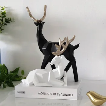 Deers Sculpture Resin Deer Statue Nordic Decoration Home Decor Statues Deer Figurines Modern Decoration Deers Table Ornament
Deers Sculpture Resin Deer Statue Nordic Decoration Home Decor Statues Deer Figurines Modern Decoration Deers Table Ornament