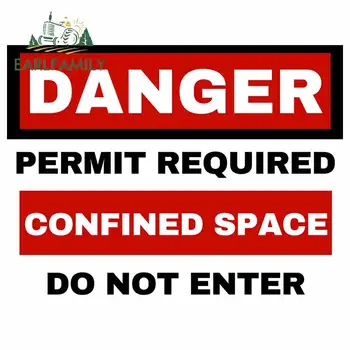 EARLFAMILY 13cm x 10cm Permit Required Sign Custom Sticker Confined Space Do Not Enter Decal Window Door Motorcycle Car Stickers
EARLFAMILY 13cm x 10cm Permit Required Sign Custom Sticker Confined Space Do Not Enter Decal Window Door Motorcycle Car Stickers