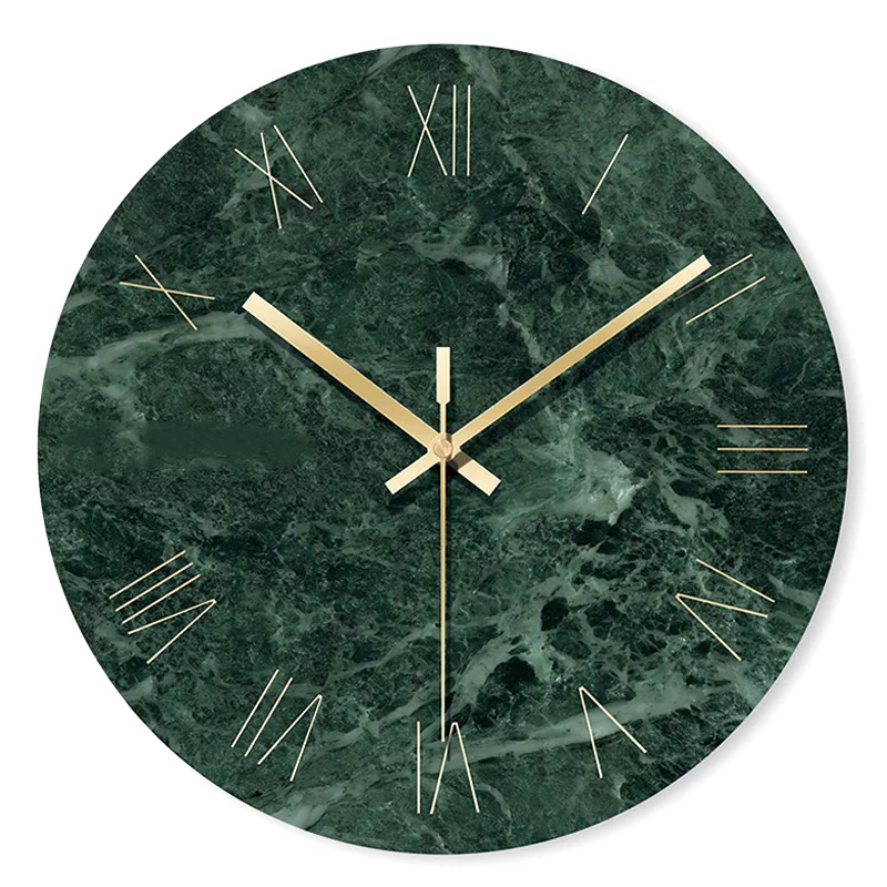 Мраморные настенные часы простые декоративные креативные скандинавские