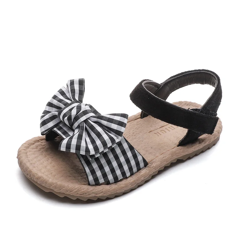 New Children Sandals Girl Plaid Bow Flat Bottom High-heeled Beach Shoes Children's Sandals Girls Princess Casual Sports Shoes 
New Children Sandals Girl Plaid Bow Flat Bottom High-heeled Beach Shoes Children's Sandals Girls Princess Casual Sports Shoes