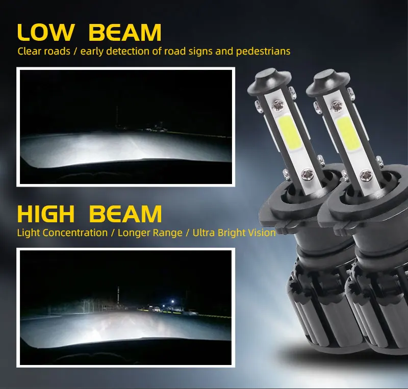 2pcs H7 360000LM Fog Light Led Bulbs DRL Driving Lamps Bulb Conversion Kit LED Light Bulb Light Bulbs Vehicle Electronics
2pcs H7 360000LM Fog Light Led Bulbs DRL Driving Lamps Bulb Conversion Kit LED Light Bulb Light Bulbs Vehicle Electronics