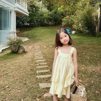 2020 New Arrival Baby Girls Striped Vest Dress Summer Kids Girls Dresses 2-8 Years 
2020 New Arrival Baby Girls Striped Vest Dress Summer Kids Girls Dresses 2-8 Years