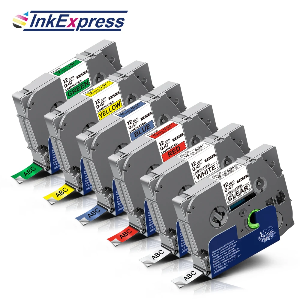 6Colors 12mm Label Tape For Brother P-touch Label Maker TZe-131 TZe-231 TZe-431 TZe-531 TZe-631 TZe-731 Laminated Tape
6Colors 12mm Label Tape For Brother P-touch Label Maker TZe-131 TZe-231 TZe-431 TZe-531 TZe-631 TZe-731 Laminated Tape