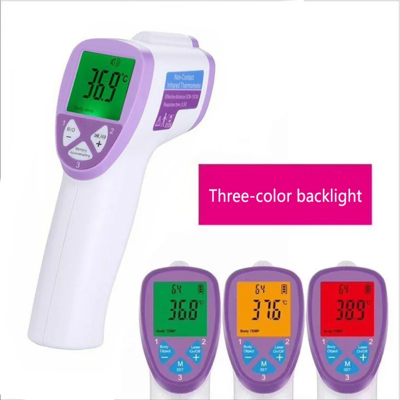 Forehead Non Contact Infrared Baby Thermometer LCD Body Temperature Fever Digital IR Measurement Tool Gun for Baby Adult
Forehead Non Contact Infrared Baby Thermometer LCD Body Temperature Fever Digital IR Measurement Tool Gun for Baby Adult