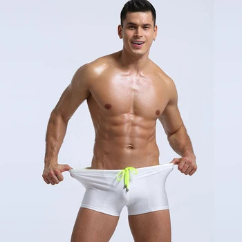 New Mens Swimwear Quick-drying Swimming Pants Solid Bathing Suit Sexy Breathable Swim Trunks Gay Shorts Summer Beachwear 2020
New Mens Swimwear Quick-drying Swimming Pants Solid Bathing Suit Sexy Breathable Swim Trunks Gay Shorts Summer Beachwear 2020