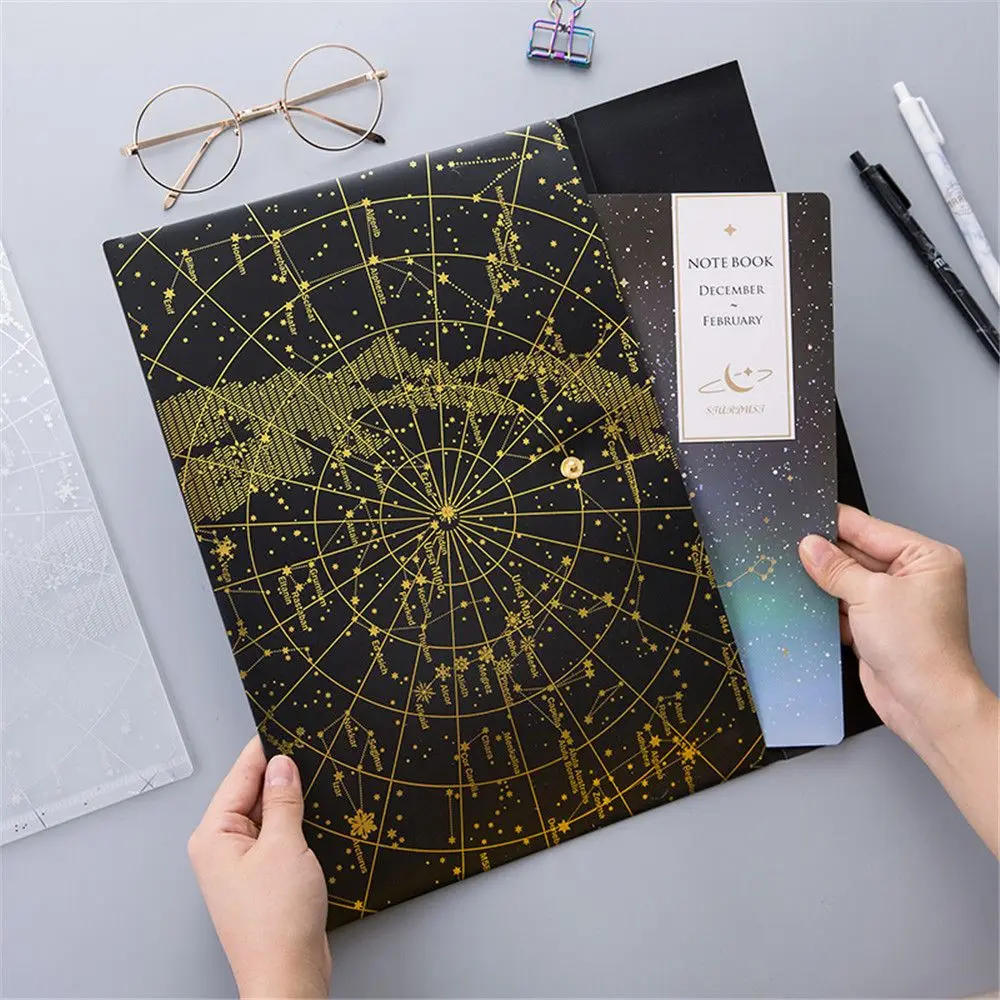 Star Pattern File Bag Bronze Laser Button Closure File Organizer Women Briefcases Office Document Bill Folder Storage Bag
Star Pattern File Bag Bronze Laser Button Closure File Organizer Women Briefcases Office Document Bill Folder Storage Bag