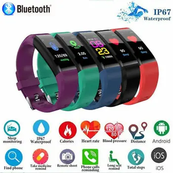 ID115 PLUS Color Screen Smart Bracelet Sports Pedometer Watch Fitness Running Walking Tracker Heart Rate Pedometer Smart Band
ID115 PLUS Color Screen Smart Bracelet Sports Pedometer Watch Fitness Running Walking Tracker Heart Rate Pedometer Smart Band