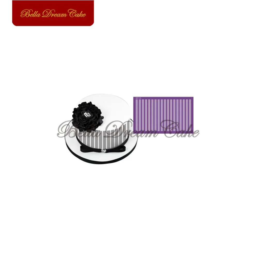 Stripe Pattern Cake Stencil Fondant Cake Mold Sugarcraft Fabric Mesh Stencils Wedding Cake Mould Cake Decorating Tool Bakeware
Stripe Pattern Cake Stencil Fondant Cake Mold Sugarcraft Fabric Mesh Stencils Wedding Cake Mould Cake Decorating Tool Bakeware