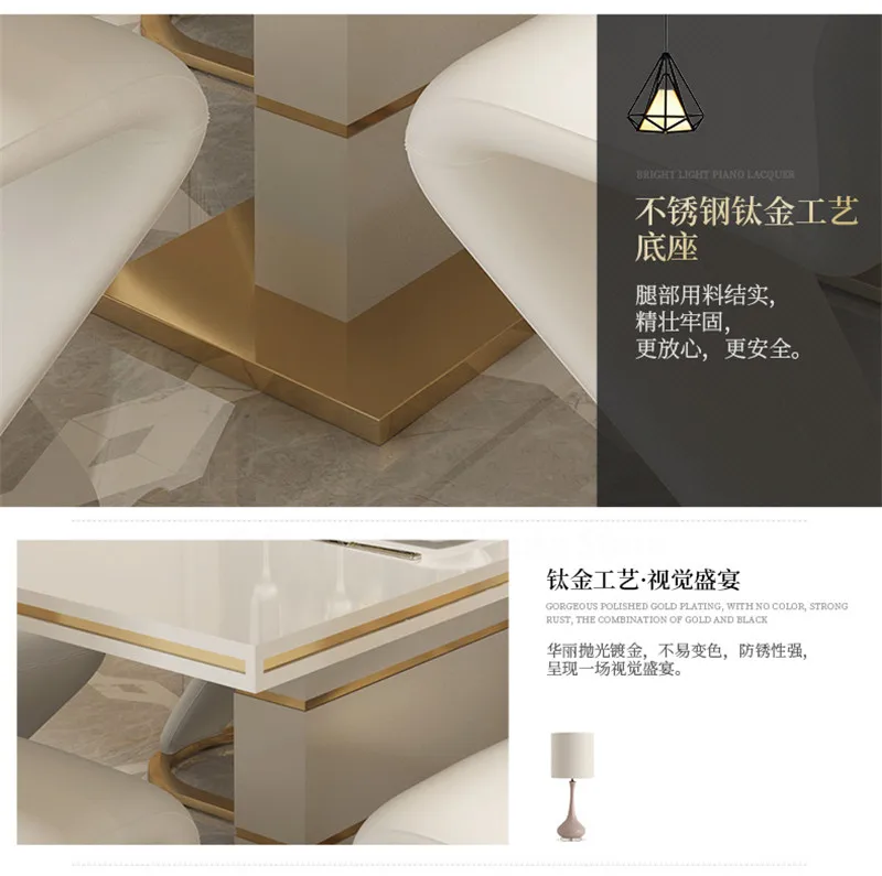 Description Picture 6 of item2 Pieces Chairs Modern Simple Z Shape Dining Chair PU Leather Home Living Room Chair Only Chairs (Table Is Not for Sale)