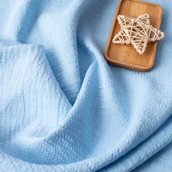 High quality rayon linen fabric blue Spring and summer pleated texture tissu Top grade shirt dress fabrics 
High quality rayon linen fabric blue Spring and summer pleated texture tissu Top grade shirt dress fabrics