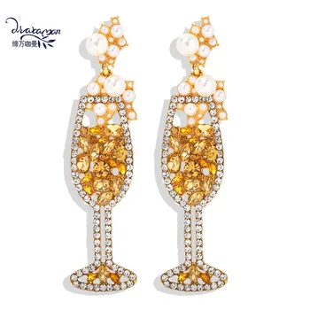 Dvacaman Rhinestone Goblet Long Drop Earrings Women Champagne Crystal Statement Earrings Funny Cute Wholesale Earrings Love Gift
Dvacaman Rhinestone Goblet Long Drop Earrings Women Champagne Crystal Statement Earrings Funny Cute Wholesale Earrings Love Gift