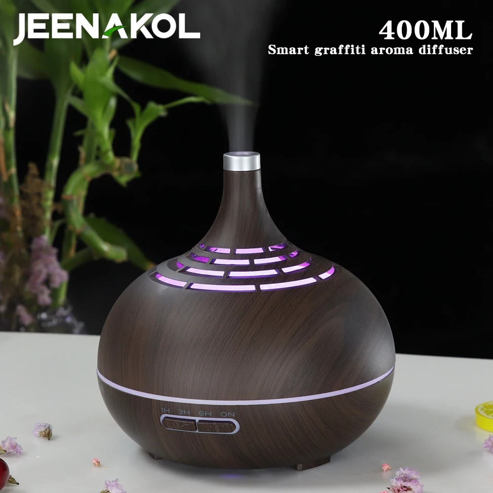 400ML WIFI Smart Graffiti Colorful Night Light Aroma Diffuser Home Desktop Silent Humidifier Bedroom Essential Oil Diffuser
400ML WIFI Smart Graffiti Colorful Night Light Aroma Diffuser Home Desktop Silent Humidifier Bedroom Essential Oil Diffuser