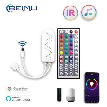 RGB led Controller with IR 44key remote Music led controller with Bluetooth or WiFi APP sync to music for RGB led light strip
RGB led Controller with IR 44key remote Music led controller with Bluetooth or WiFi APP sync to music for RGB led light strip