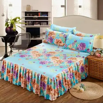 2020 Brand Cotton with Lace New Bed Sheet + 2pcs Pillow case Bedding Set Bedding 3 piece set pastoral / fashion plaid sheets 
2020 Brand Cotton with Lace New Bed Sheet + 2pcs Pillow case Bedding Set Bedding 3 piece set pastoral / fashion plaid sheets