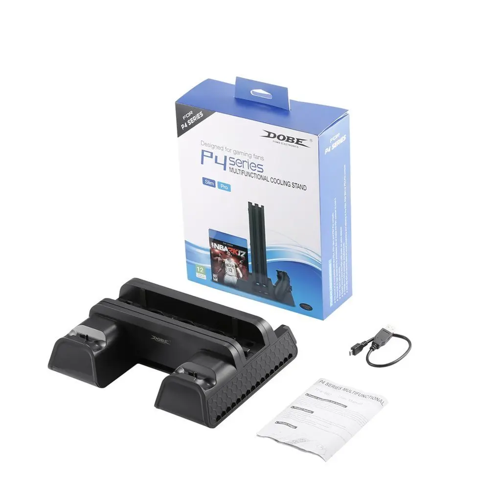 TP4-882 Multifunctional Cooling Stand 3 Built-in Cooling Fans Dual Controllers Charging Station Compatible for PS4 Series
TP4-882 Multifunctional Cooling Stand 3 Built-in Cooling Fans Dual Controllers Charging Station Compatible for PS4 Series