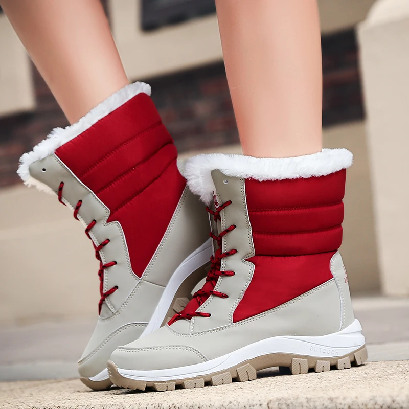 Women Waterproof Snow Boots Fur Winter Plus Size Warm Flats Ankle Botas Anti-slip Female Sneakers Women Boots
Women Waterproof Snow Boots Fur Winter Plus Size Warm Flats Ankle Botas Anti-slip Female Sneakers Women Boots